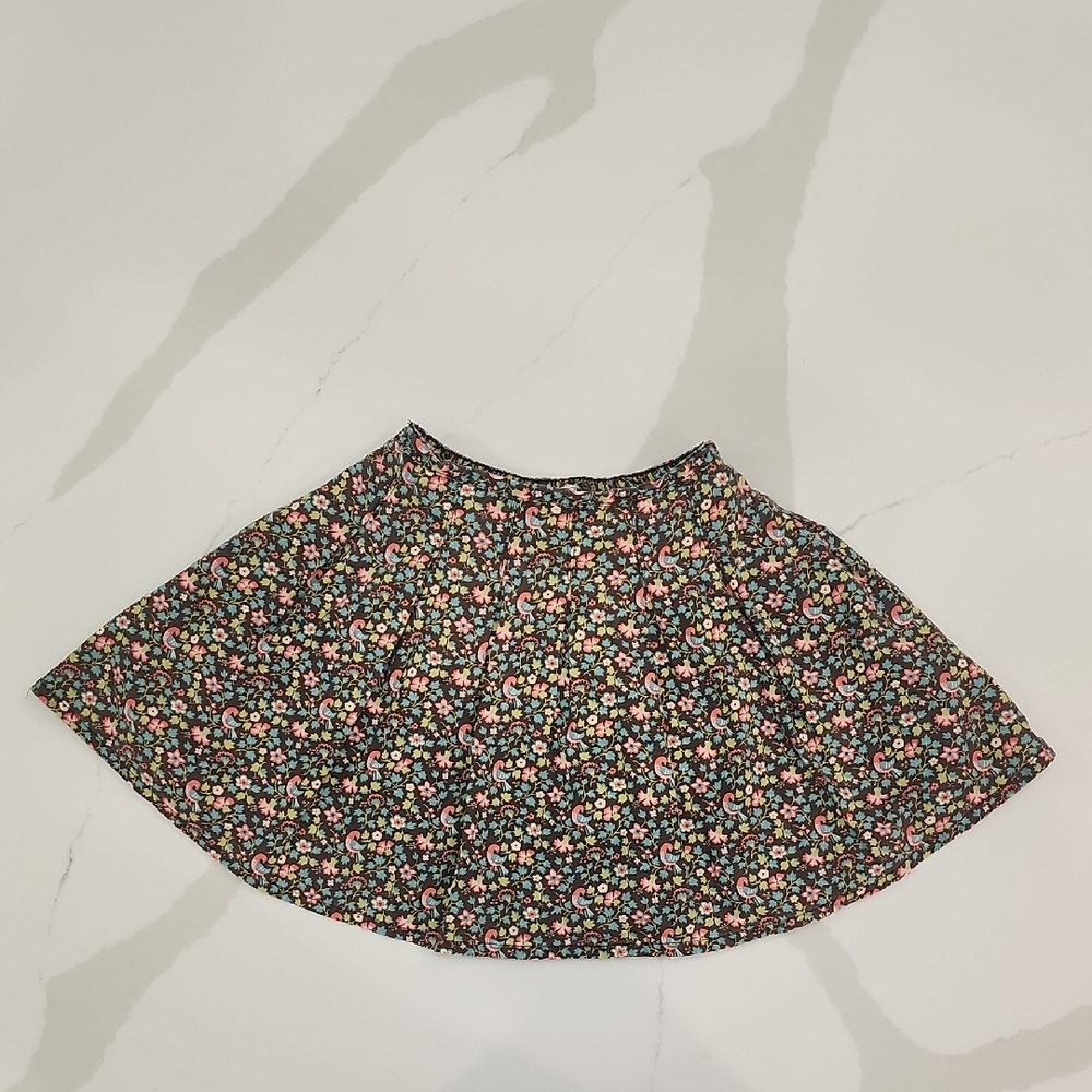 GAP Cream Mini Skater Skirt Pleated Casual